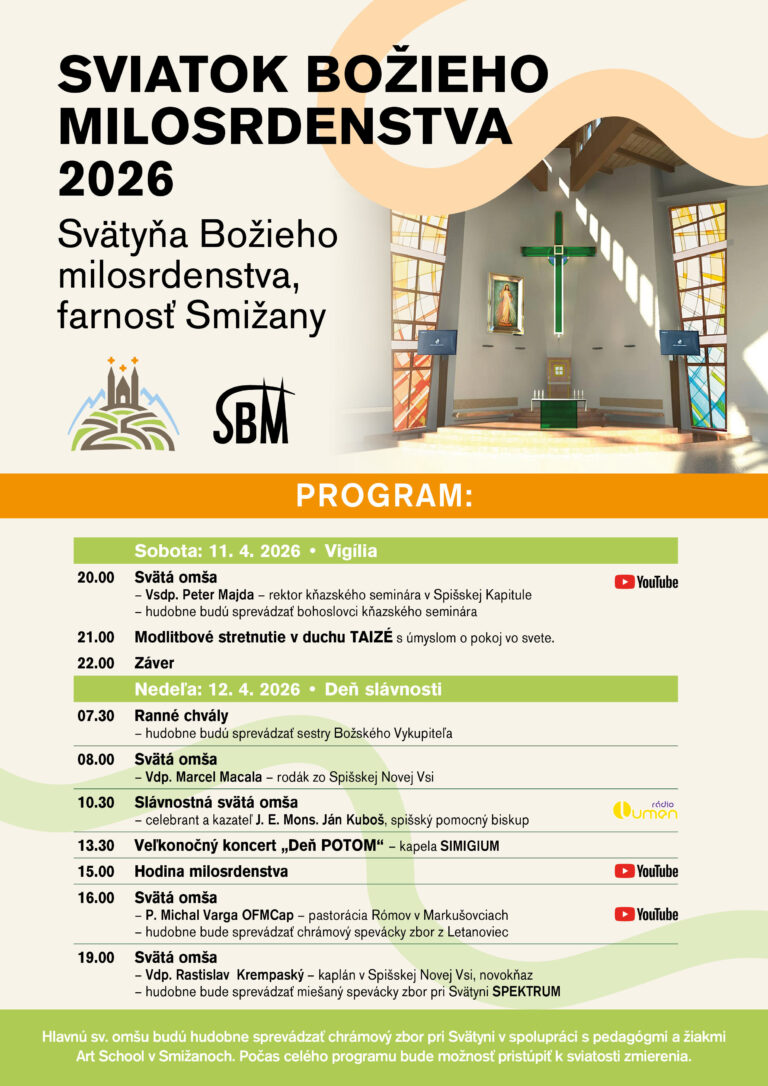 Odpustová slávnosť Božieho milosrdenstva v Smižanoch