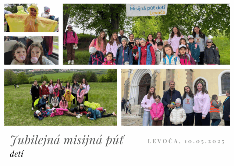 JUBILEJNÁ MISIJNÁ PÚŤ DETÍ DO LEVOČE